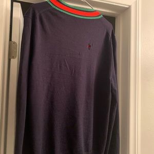 Gucci Slim-Fit Webbing-trimmed wool cardigan